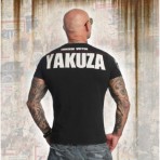 Pánské Tričko od značky Yakuza s potiskem na hrudi a zádech