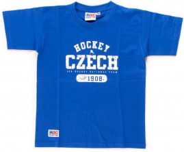 Dětské Tričko Czech Hockey Modrý