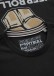 Tričko PitBull s krátkým rukávem v černém provedení. Na přední straně šrafovaný nápis PitBull West Coast včetně loga PitBull v bílém provedení