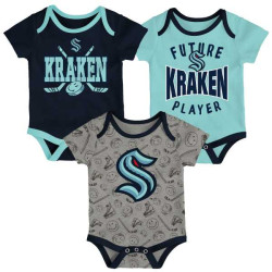 Bodýčko Seattle Kraken 3PK Baby Set