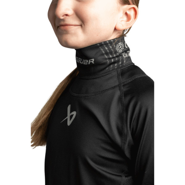Dětské Tričko s Nákrčníkem Bauer S22 LS Neckprotect Yth
