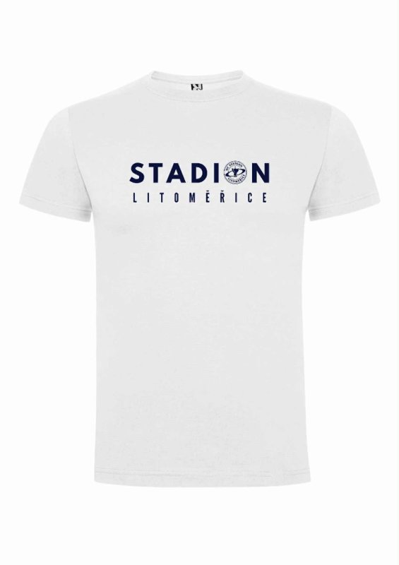 Pánské Tričko Stadion Litoměřice Logo White
