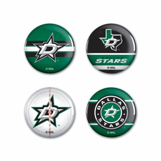 Sada Dallas Stars NHL Button 4 Pack