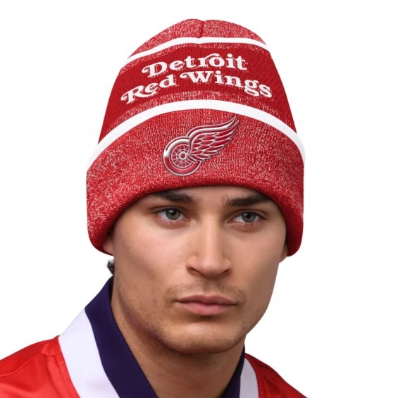 Zimní Čepice Detroit Red Wings Sideline Beanie 2 Jaquard