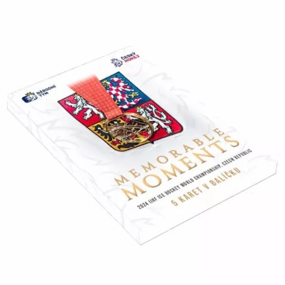 Hokejové Kartičky Český Hokej Memorable Moments MS 2024 Retail balíček