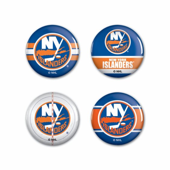 Sada N.Y.Islanders NHL Button 4 Pack