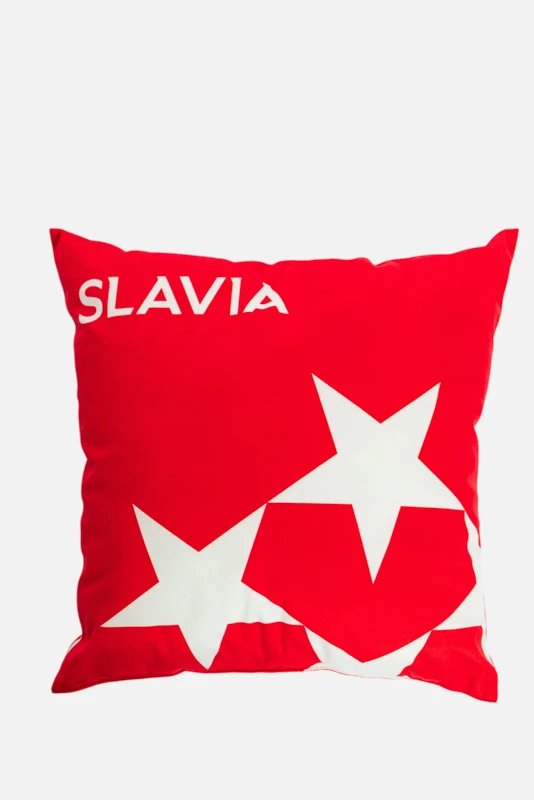 Polštář Slavia Praha Hvězdy Červená