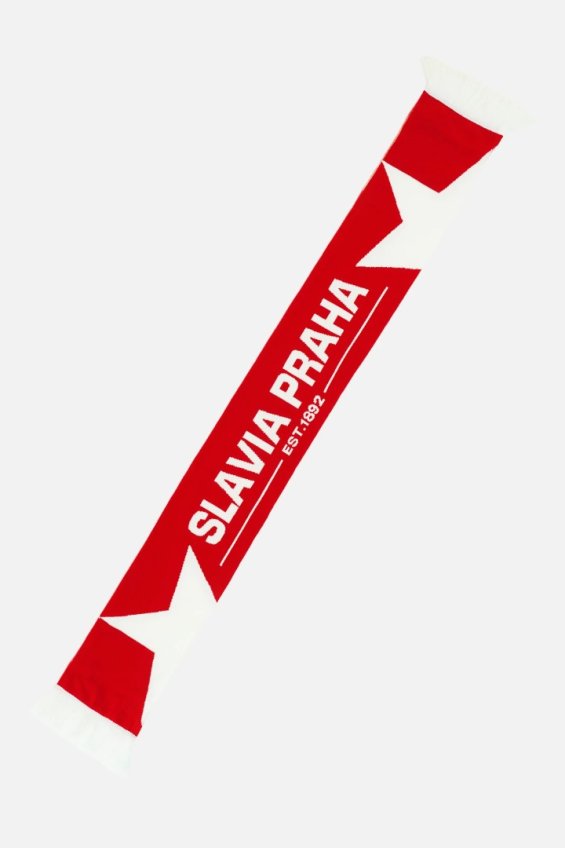 Šála Slavia Praha Est. 1892 Červeno/Bílá